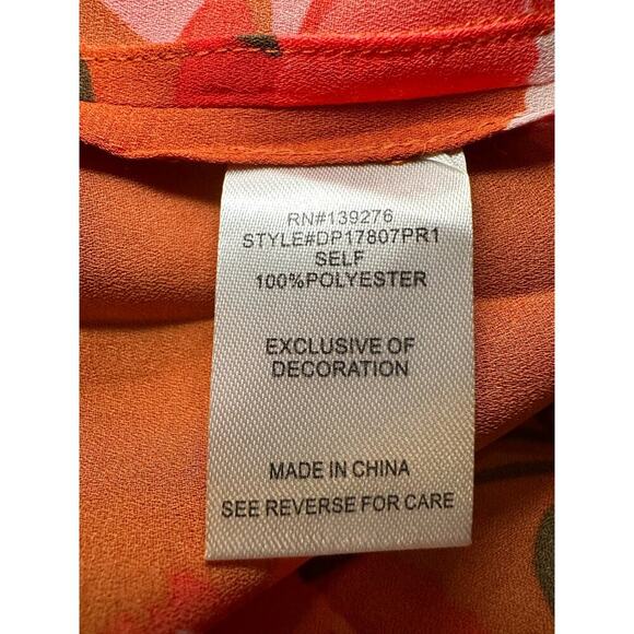 Daniel Rainn | NWT | XS Petite | Floral blouse back zipper feminine grandma boho - Picture 6 of 10